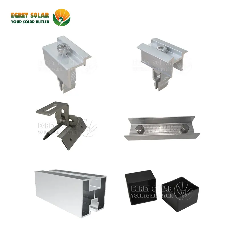 Cấu trúc lắp mái bằng kim loại hình thang mặt trời có thể điều chỉnh