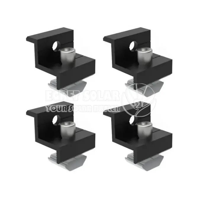 Kẹp kết thúc năng lượng mặt trời 30 35mm màu đen
