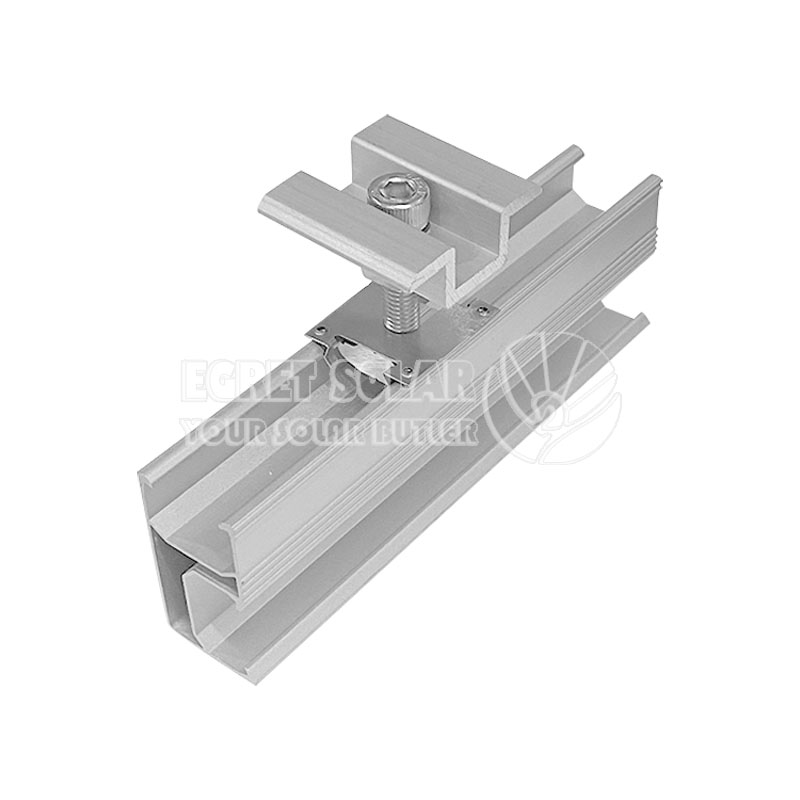 Đường ray nhôm năng lượng mặt trời 47B cho giá đỡ mái nhà