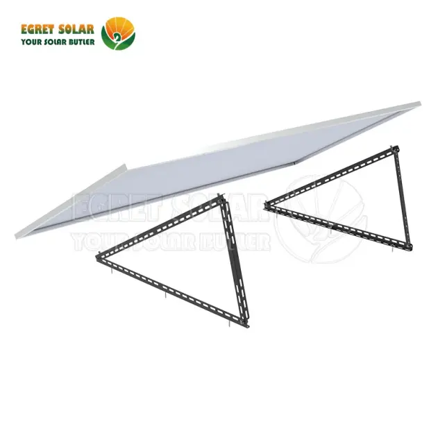 Hệ thống gắn chân máy màu đen năng lượng mặt trời